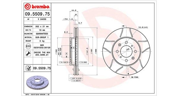 MAGNETI MARELLI Тормозной диск 360406027705